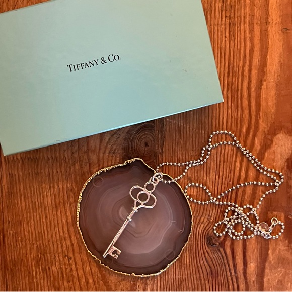 Tiffany & Co. Jewelry - Authentic Tiffany & Co.® Large Crown Key in Sterling Silver on 28" Ball Chain